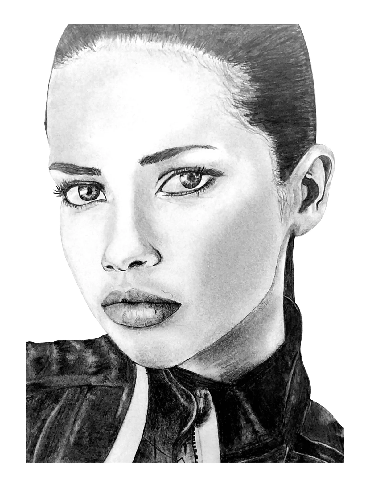 Adriana Lima, signed print by Amit Tejpal