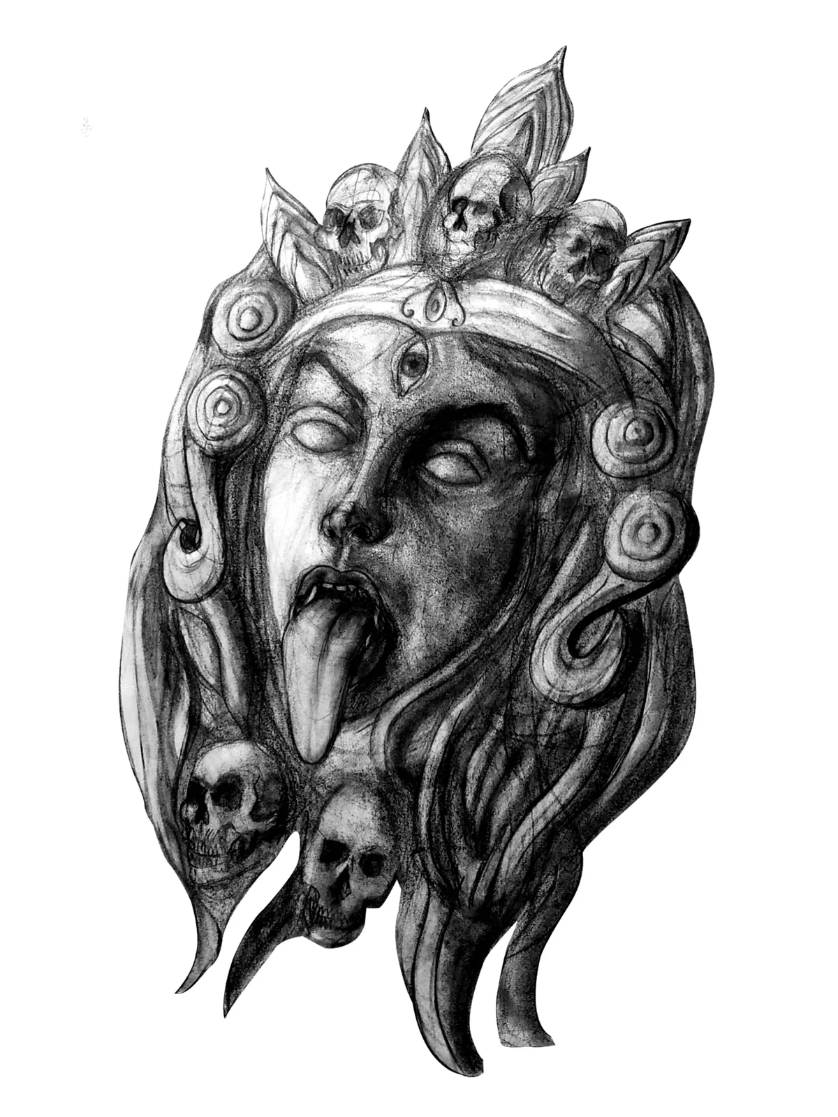 Kali, signed print by Amit Tejpal