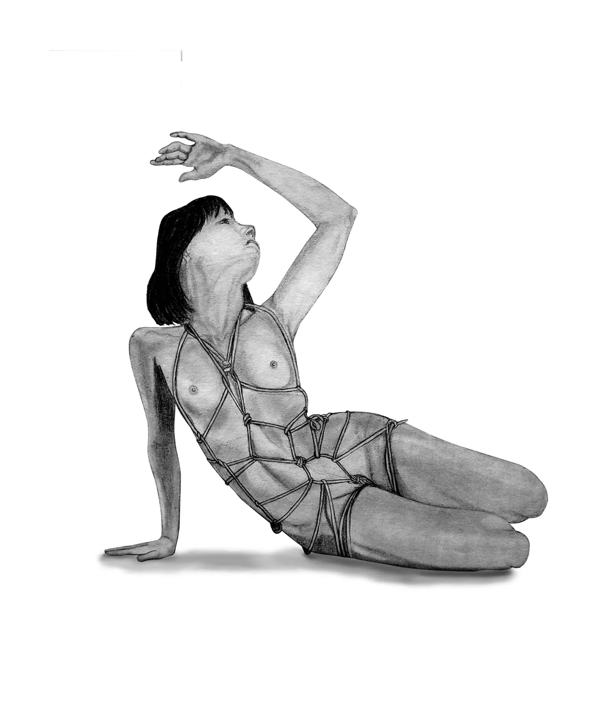 Knotty Pose #2, signed print by Amit Tejpal